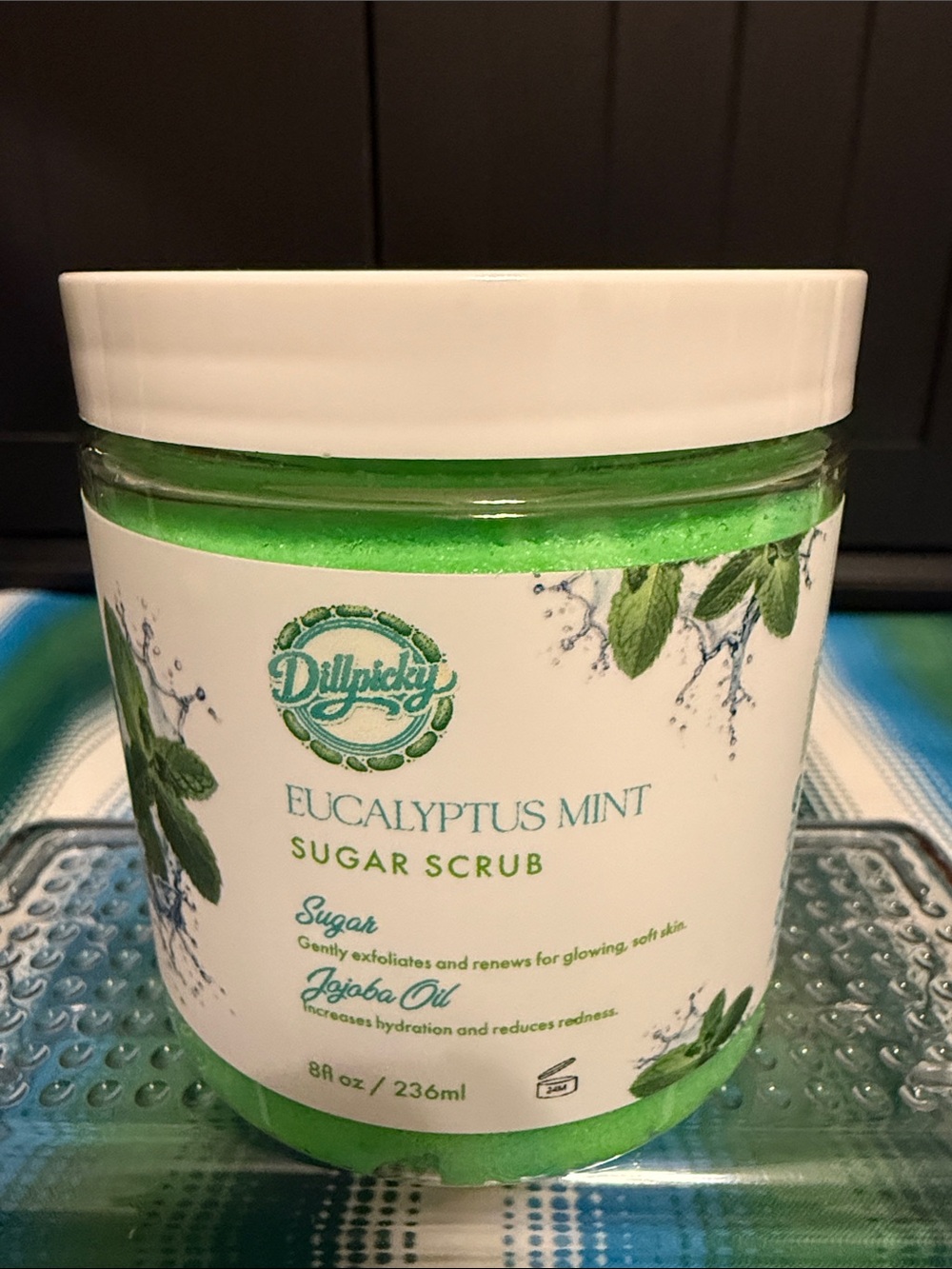 Dillypicky Eucalyptus Mint Sugar Scrub - Green